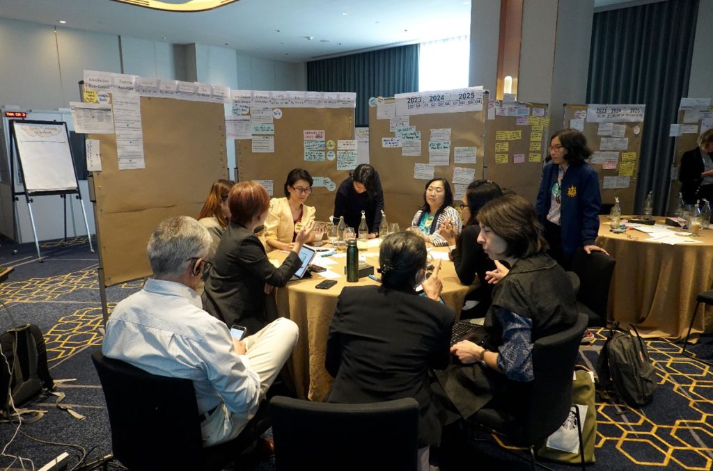 During the process of brainstorming in MA-RE-DESIGN Planning Workshop